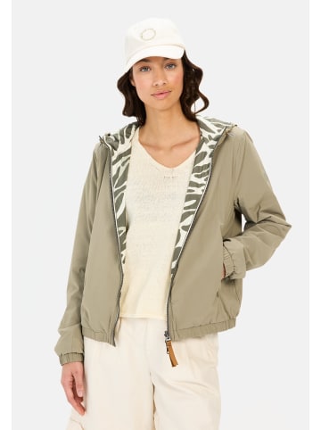 Camel Active Wendejacke mit Allover-Print und unifarbener Seite in Salbei