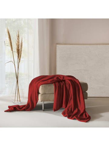 Erwin Müller Wohndecke Salerno in weinrot