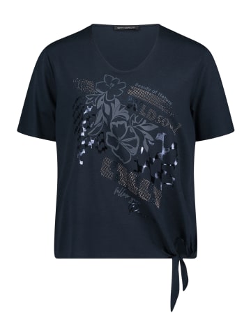 Betty Barclay Basic Shirt mit Schleifenknoten in dunkelblau