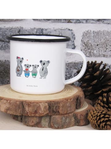 Mr. & Mrs. Panda XL Emaille Tasse Koala Familie zwei ohne Spruch in Weiß