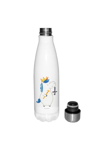 Mr. & Mrs. Panda Thermo Trinkflasche Einhorn König mit Schwert o... in Weiß