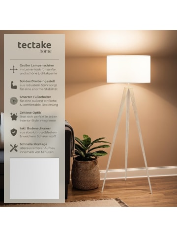tectake Stehleuchte Lunaris 57 x 57 x 158 cm , Eiche