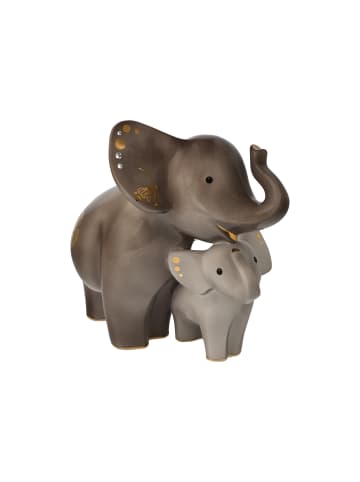 Goebel Figur " Elephant - Kindani & Latika " in braun