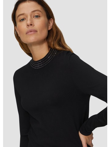 s.Oliver BLACK LABEL Strickpullover langarm in Schwarz