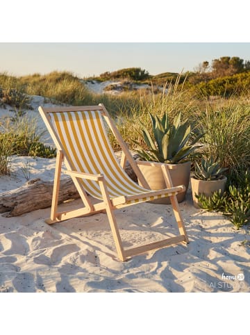 home24 Liegestuhl Rivo in Gelb