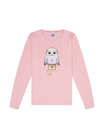 ONOMATO! Langarmshirt Harry Potter Hedwig Longsleeve in Rosa