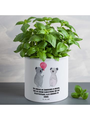 Mr. & Mrs. Panda Pflanzkübel Koala Luftballon mit Spruch in Weiß