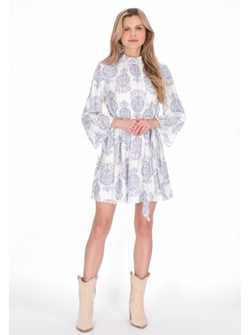 usha FESTIVAL Women Dress in blue offwhite