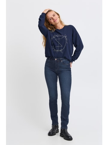 Pulz Jeans PZEMMA skinny fit in Dark Blue Denim