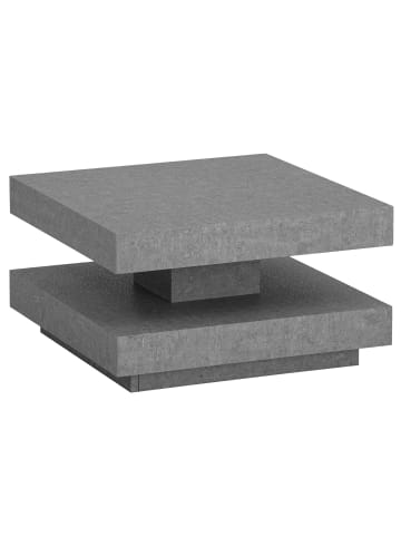 FineBuy Couchtisch in Grau / MDF / 60x60x34