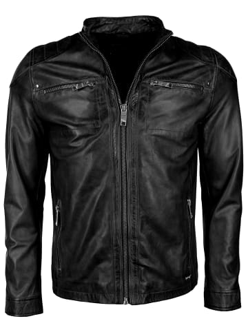 Maze Lederjacke Flint in schwarz