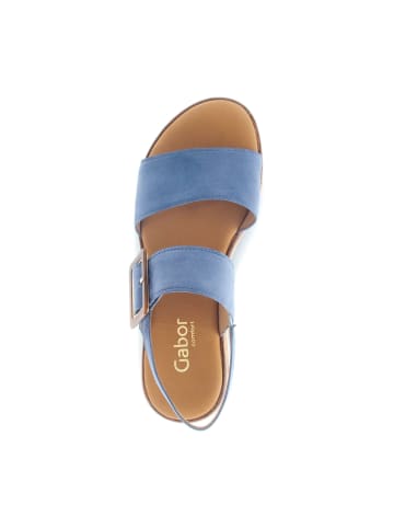 Gabor Comfort Plateau Sandaletten in Blau