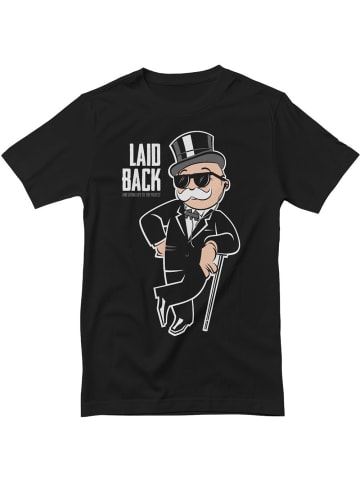 Monopoly T-Shirt "Mr Monopoly Laid Back T-Shirt" in Schwarz