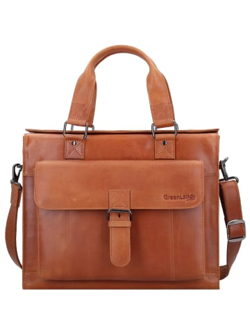 Greenland Nature Aktentasche Leder 38 cm hellbraun