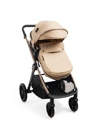 BeBelissimo 2 en 1 Kinderwagen - Wickeltasche - Iris in Beige