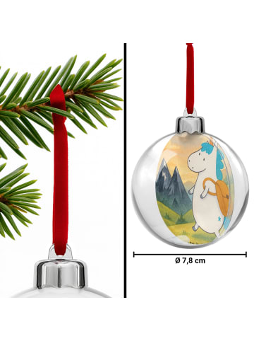 Mr. & Mrs. Panda Weihnachtsbaumschmuck Einhorn Bergsteiger Desig... in Weiß