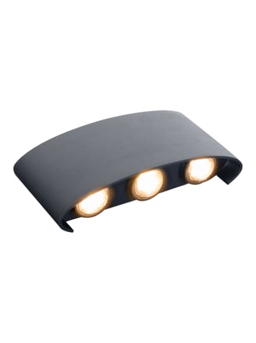 näve LED Außenwandleuchte "AURON" in anthrazit - EEK G