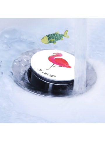 Mr. & Mrs. Panda Abflussstöpsel Flamingo Classic ohne Spruch in Weiß