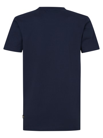 Petrol Industries T-Shirt mit Logo Gran Turismo Pit Stop in Blau