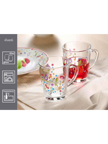 Ritzenhoff & Breker 6er Set Kaffeegläser Shanti in Bunt 380 ml in bunt