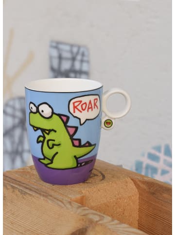 Goebel Künstlertasse " Ed Heck- Roar " in Bunt
