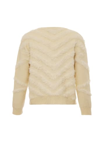 Swirly Damen Strickjacke in Dunkelbeige