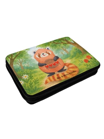 Mr. & Mrs. Panda Federmäppchen Roter Panda Design ohne Spruch in Weiß