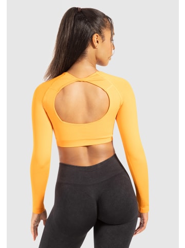SMILODOX Crop Longsleeve Bethy Seamless in Orange