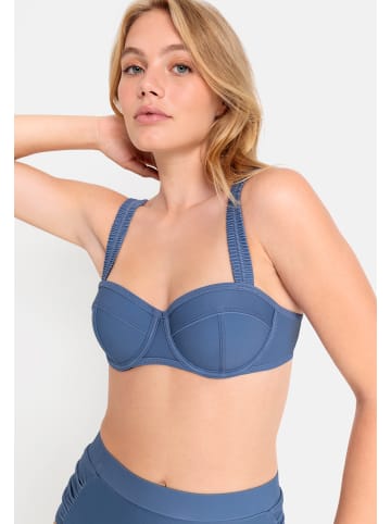 LSCN BY LASCANA Bügel-Bikini-Top in rauchblau