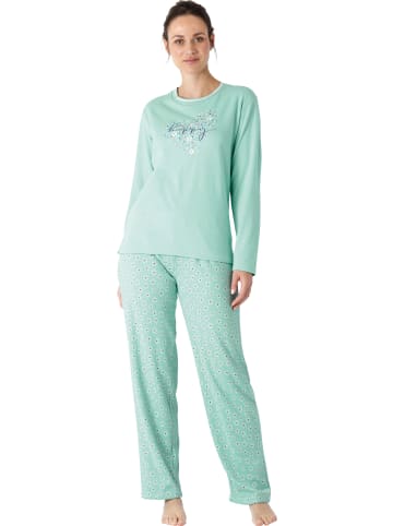 hajo Interlock-Jersey Schlafanzug in mint