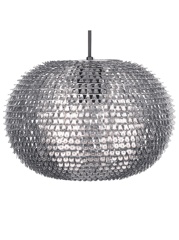 Beliani Pendelleuchten REINE in Silber - (W) 32 x (H) 146 x (L) 32 cm