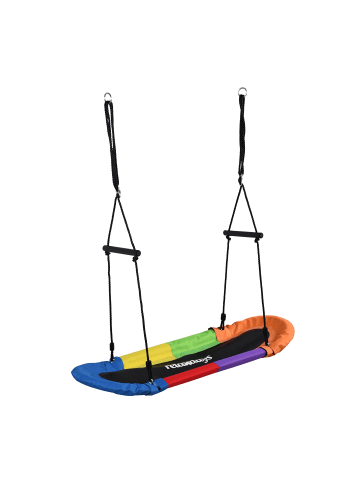 relaxdays Nestschaukel in Bunt - (B)123 x (T)45 cm