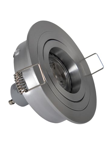 näve LED Einbauleuchte "EINBAUSPOT" in silber - (L)9.2 cm x (B)9.2 cm x (H)12 cm