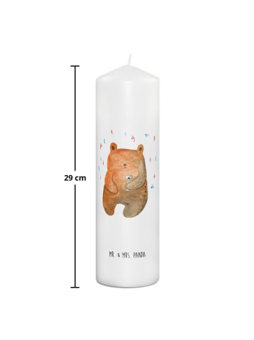 Mr. & Mrs. Panda Kerze Bär Party ohne Spruch in Weiß