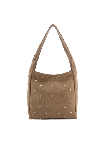 FREDs BRUDER Endless Beads Schultertasche Leder 39 cm in taupe
