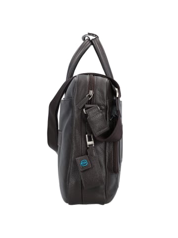 Piquadro Aktentasche Leder 44 cm Laptopfach in dark brown