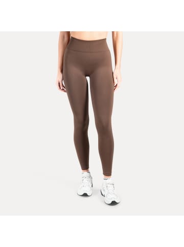 SMILODOX Leggings Shayla Scrunch in Dunkelbraun