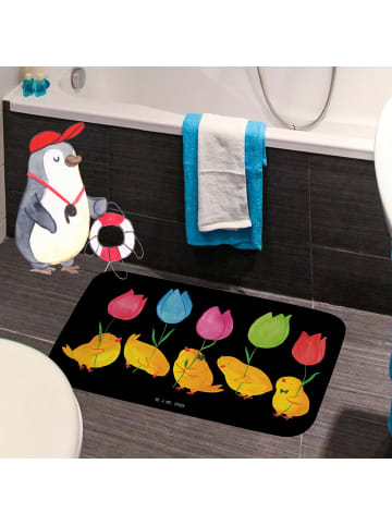 Mr. & Mrs. Panda duschmatte Küken Parade ohne Spruch in Schwarz