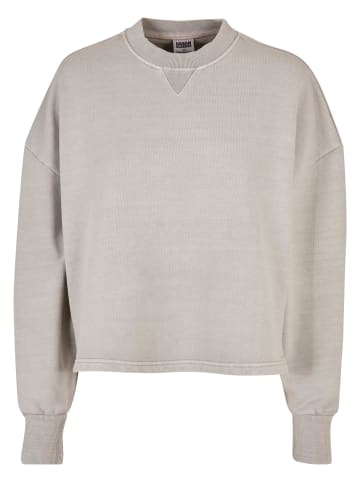 Urban Classics Urban Classics Damen Ladies Heavy Terry Garment Dye Crewneck in warmgrey