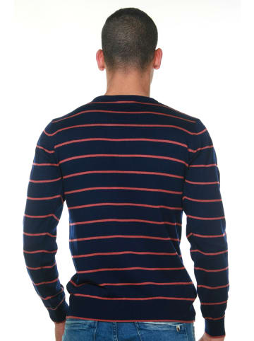 FIOCEO Pullover in navy/lachs