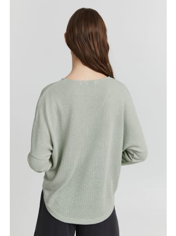 Oxmo V-Ausschnitt-Pullover OXKatla in Grau