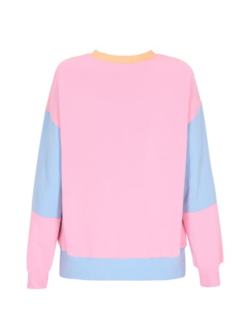 Swirly Women Sweatshirt in Sky Blue Multicolor