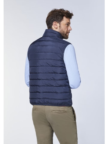 Polo Sylt Steppweste mit Double-Zipper in Blau