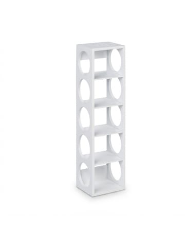 relaxdays 2 x Weinregal in Weiß - (B)14 x (H)53 x (T)12 cm