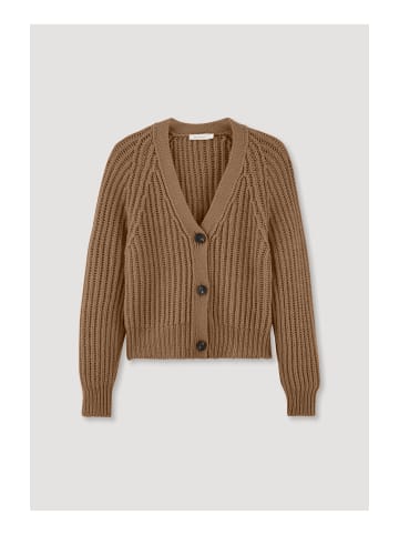 Hessnatur Cardigan in camelbraun