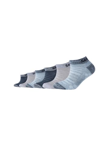 Skechers Sneakersocken 6er Pack mesh ventilation in stone melange