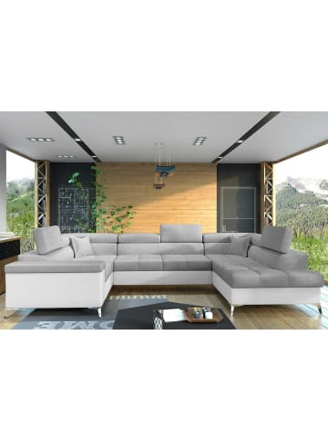 MF Design Tiya Recamiere Rechts in Grau -  (L) 342 x (B) 342 x (H) 88 cm