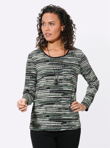 WITT WEIDEN Druck-Shirt in eucalyptus-schwarz-bedruckt