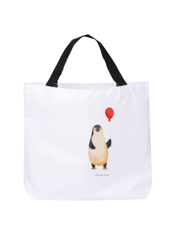 Mr. & Mrs. Panda Shopper Pinguin Luftballon ohne Spruch in Weiß