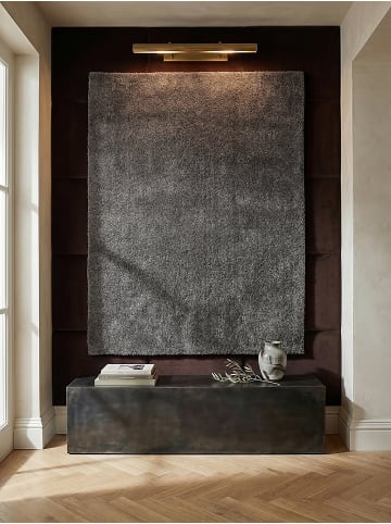 KADIMA DESIGN Shaggy-Teppich Kuschelig DIADEM Weich Wohnzimmer in Dunkelgrau